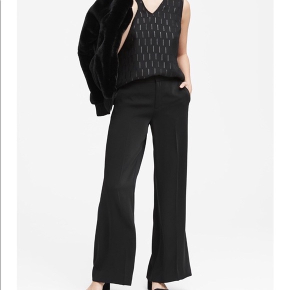 The Limited Pants - The Limited Pants Size 8 Black Pin Stripe